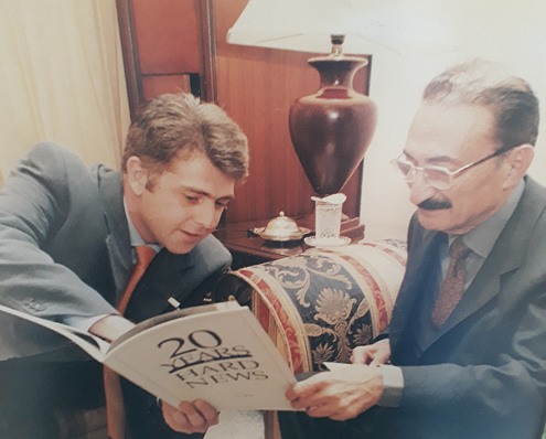 Kerem with Prime Minister Ecevit
